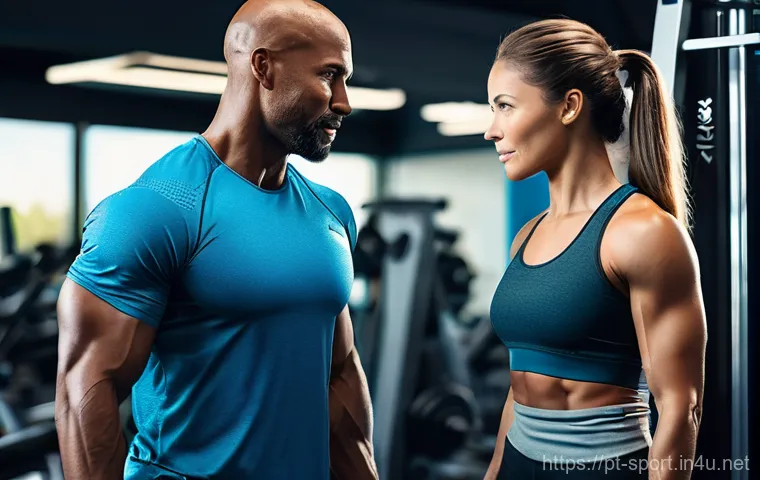 생활체육지도사와 건강증진 프로그램 - **Prompt 1: Professional Guidance and Empowerment**
    A highly detailed, realistic photograph show...